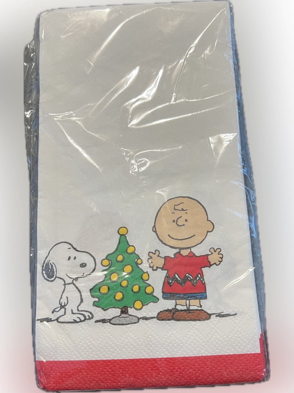 🔴New Charlie Brown Snoopy Holiday Christmas Paper Napkins Party 20 Count